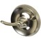 Oakbrook Collection OakBrook Small Brushed Nickel Zinc 2 in. L Double Hook 30 lb 1 pk 355-0304 - alternate 1